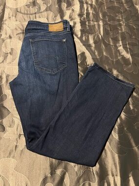 Mavi Jeans Matt Relaxed Straight Leg Men's Dark Blue Denim Zip Fly 35x32